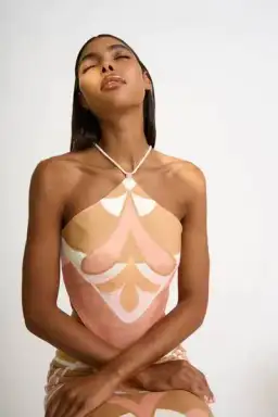 By Johnny Desert Blooms Top and Midi Skirt Set Multi Size 12 for rent on The Volte - image 2