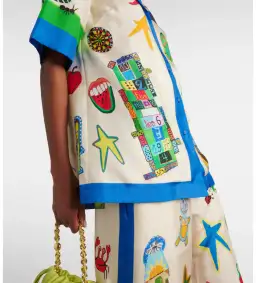 Alemais Rollers Silk Twill Shirt and Pants Multi Size 10 for rent on The Volte - image 3