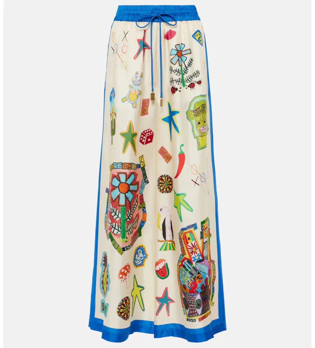 Alemais Rollers Silk Twill Shirt and Pants Multi Size 10 for rent on The Volte - main image