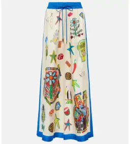 Alemais Rollers Silk Twill Shirt and Pants Multi Size 10 for rent on The Volte - image 8