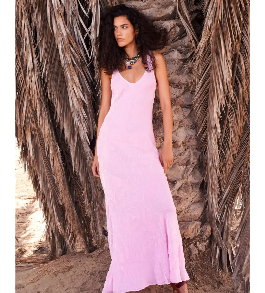 Rat & Boa Amaris Maxi Dress Pink Size 10 for rent on The Volte - main image