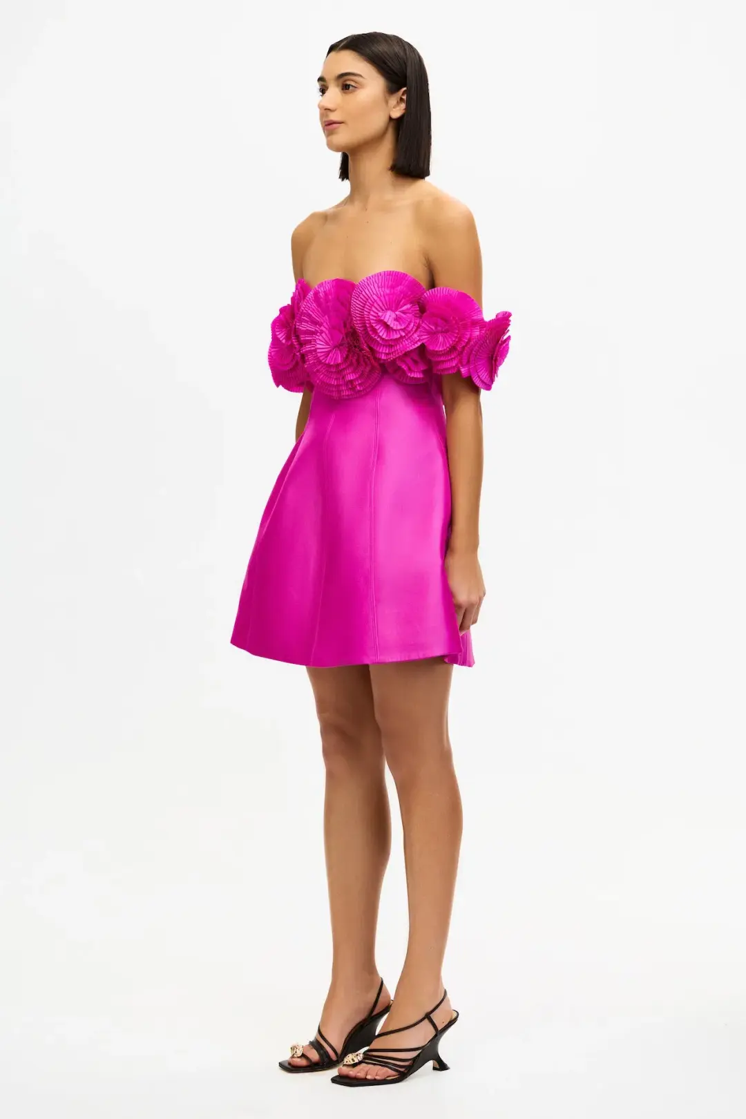 Acler Trusley Mini Dress in Violet Pink Size 14 for rent on The Volte - main image