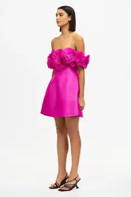 Acler Trusley Mini Dress in Violet Pink Size 14 for rent on The Volte - image 2