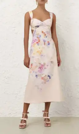 Zimmermann Crush Midi Dress Size AU 8 for rent on The Volte - image 1