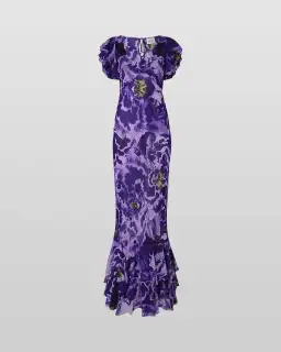 Rat And Boa Lucille Maxi Dress Blue Iris Orchid Size 16 for rent on The Volte - image 5