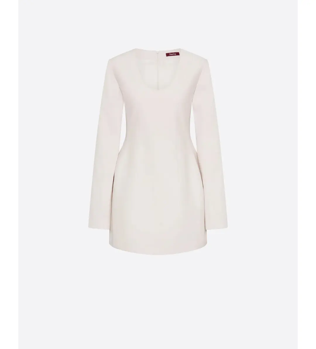 Deering World Poetic Form Mini Dress Cream Size 10 for rent on The Volte - main image