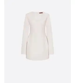 Deering World Poetic Form Mini Dress Cream Size 10 for rent on The Volte - image 5