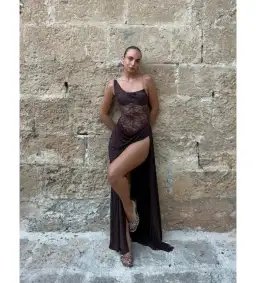 Natalie Rolt Sloane Dress in Chocolate Size 1 / AU 8 for rent on The Volte - image 1