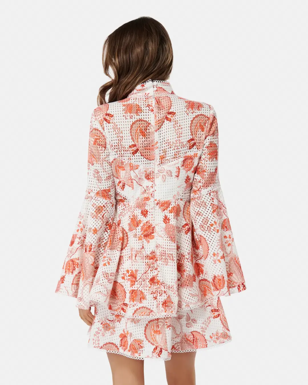 Thurley Chintz Print Broderie Mini Dress Floral Size 10 for rent on The Volte - main image