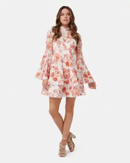 Thurley Chintz Print Broderie Mini Dress Floral Size 10 for rent on The Volte - image 1