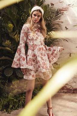 Thurley Chintz Print Broderie Mini Dress Floral Size 10 for rent on The Volte - image 3