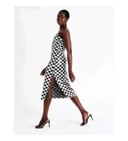 Wayne Cooper Sequin Check Midi Dress Multi Size 10 for rent on The Volte - image 3