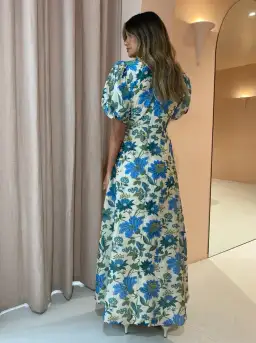 Sir the Label Celia Puff Sleeve Midi Dress Floral Size 1 / Size AU 8 for rent on The Volte - image 5