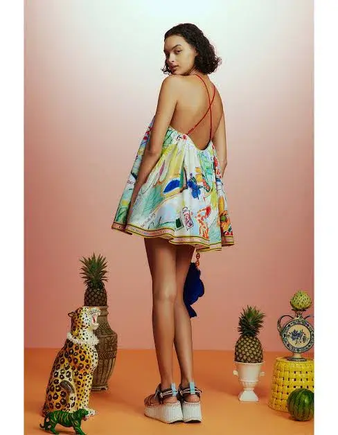 Alemais La Charrasca Mini Dress Print Size 8 for rent on The Volte - main image