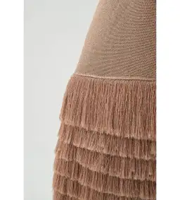 Aje Breeze Knit Midi Dress Rose Gold Size AU 8 for rent on The Volte - image 6