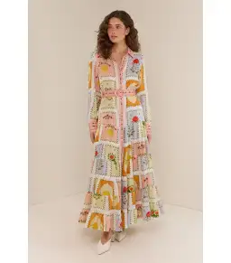 Palm Noosa Aria Midi Dress Siesta Tile Size AU 14