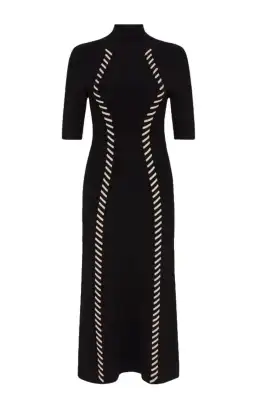 Aje Interlace Knit Midi Dress Size 10 for rent on The Volte - image 2