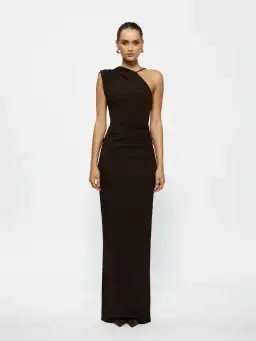 Effie Kats Greer Gown Chocolate Size 8