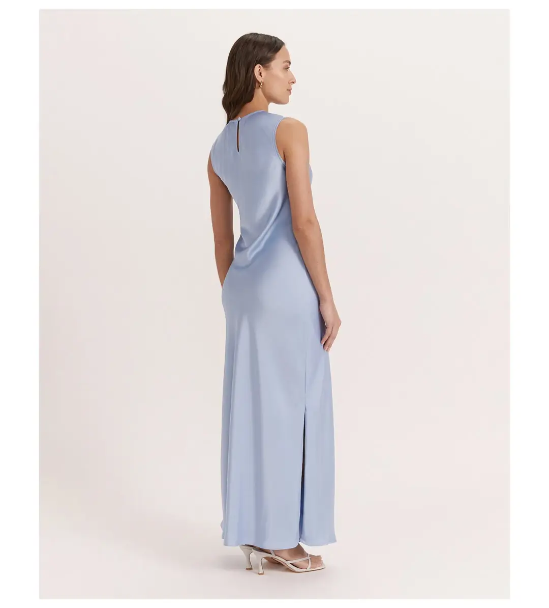 Saba Jayde Wrap Midi Dress in Blue Size AU 10 for rent on The Volte - main image