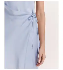 Saba Jayde Wrap Midi Dress in Blue Size AU 10 for rent on The Volte - image 4