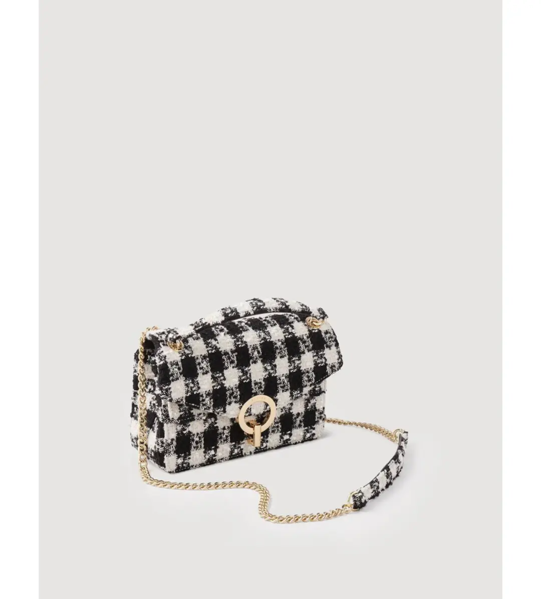Sandro Yza Houndstooth Tweed Bag for rent on The Volte - main image