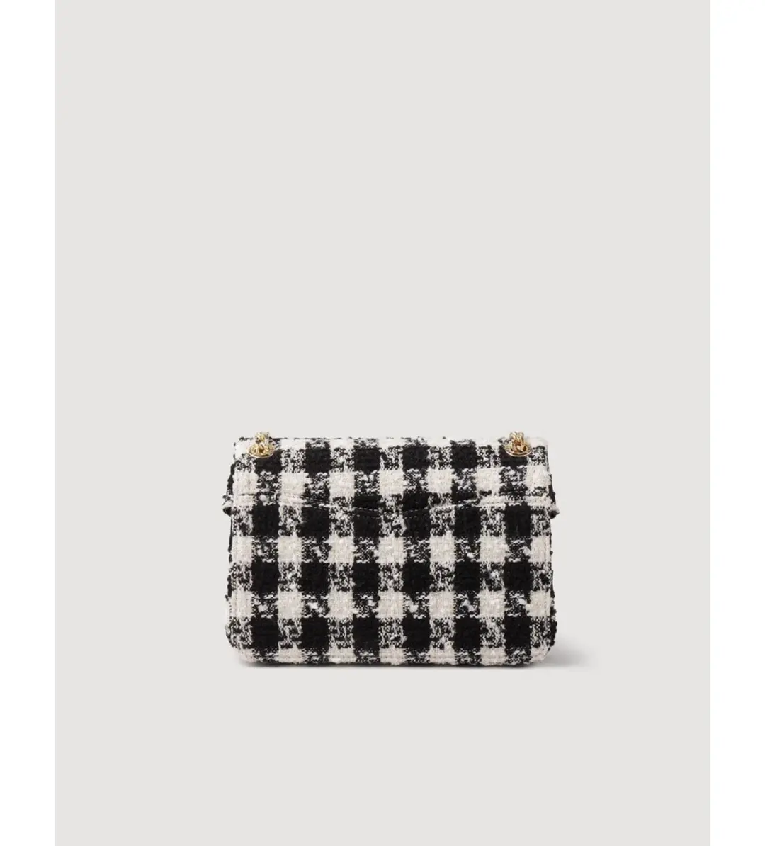 Sandro Yza Houndstooth Tweed Bag for rent on The Volte - main image