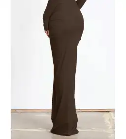 Effie Kats Pia Bodysuit Size S / AU 8 & Pilar Mesh Skirt Size XS / AU 8 Set Chocolate for rent on The Volte - image 4