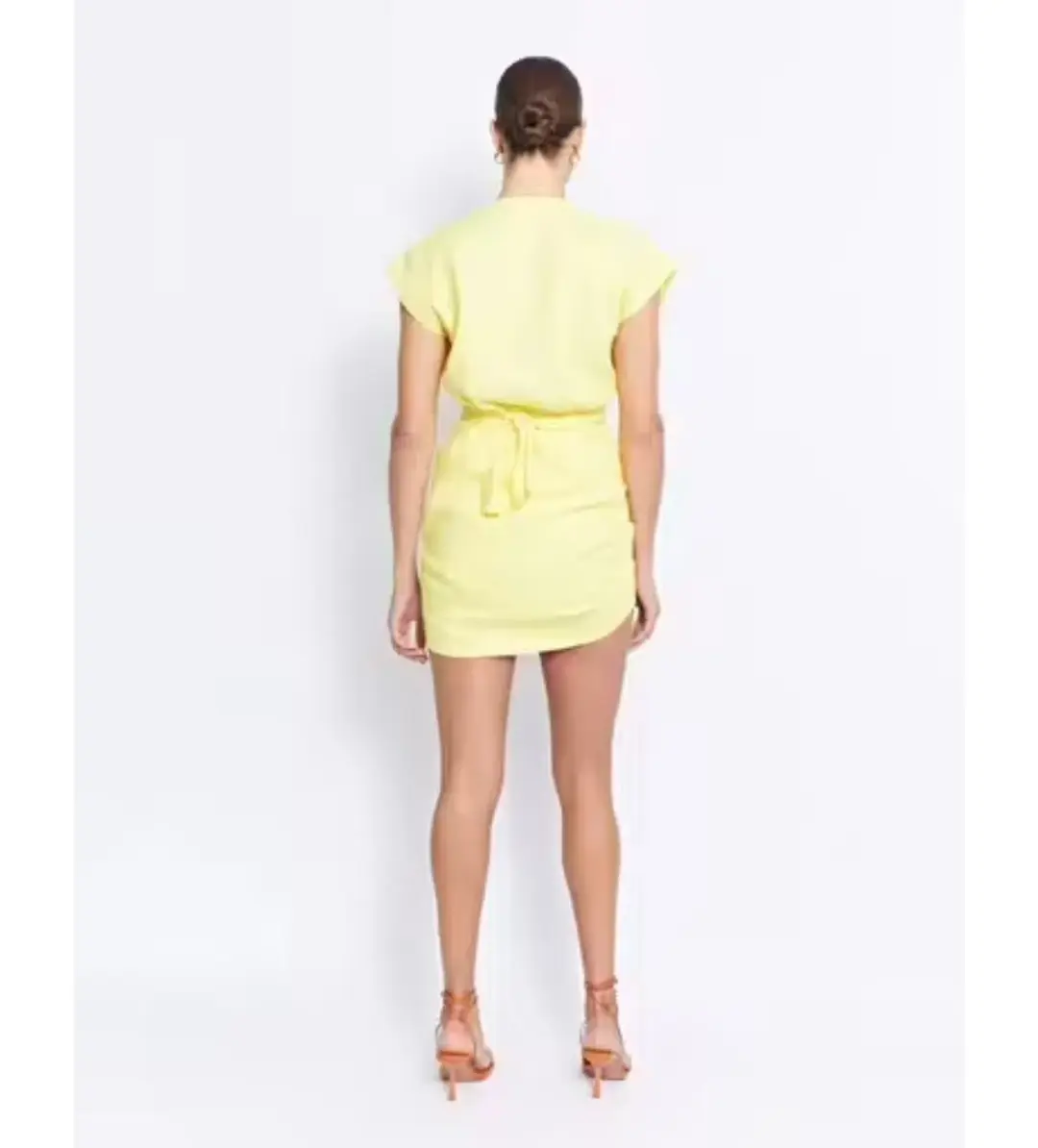 Pfeiffer Apollo Mini Dress Yellow Size 8 for rent on The Volte - main image