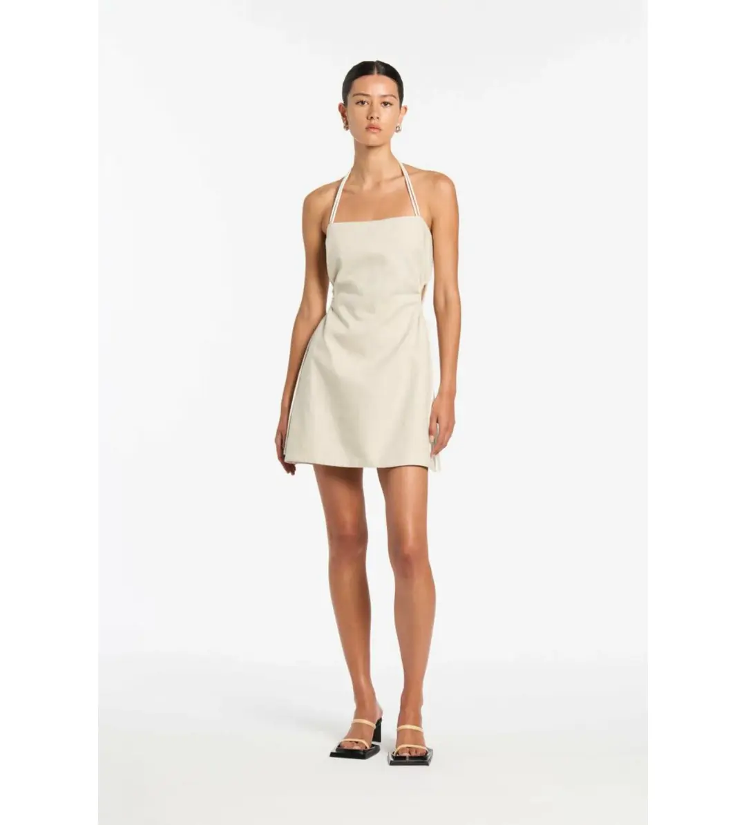 Sir the Label D'Orsay Corded Strapless Mini Dress Ecru Size 0P AU 4 for rent on The Volte - main image