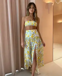 Bec & Bridge Cali Sun Top & Skirt Set Maxi Size AU 6 for rent on The Volte - image 2
