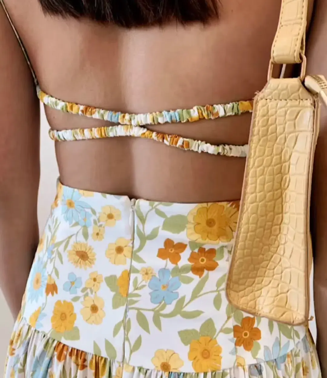 Bec & Bridge Cali Sun Top & Skirt Set Maxi Size AU 6 for rent on The Volte - main image