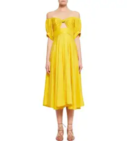 Kit X Unearthed Knot Midi Dress Jackfruit Size 12 for rent on The Volte - image 1