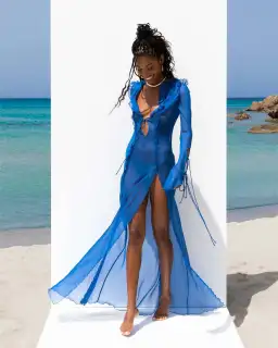 Rat & Boa Farretti Maxi Dress Blue Size XS / AU 6 for rent on The Volte - image 1