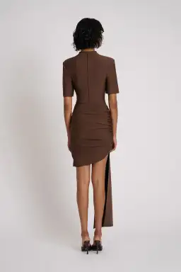 Eliya The Label Eloise Mini Dress Brown Size 6 for rent on The Volte - image 5