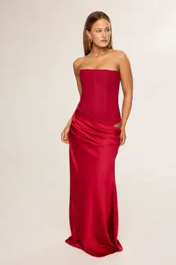 HNTR The Label Huxley Gown Wine Size AU 8 for rent on The Volte - image 1