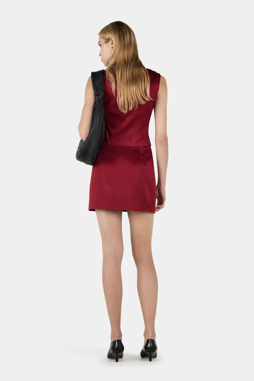 Hansen and Gretel Cynthia Mini Skirt Red Dahlia Size 8 for rent on The Volte - main image