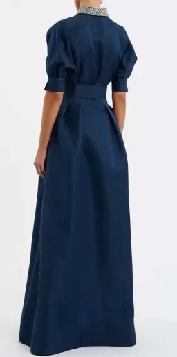 Rebecca Vallance Cielo Diamante Collar Gown Navy Size 14 for rent on The Volte - image 2