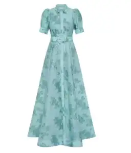 Rebecca Vallance Benette Short Sleeve Gown Teal Blue Size 16 for rent on The Volte - image 4