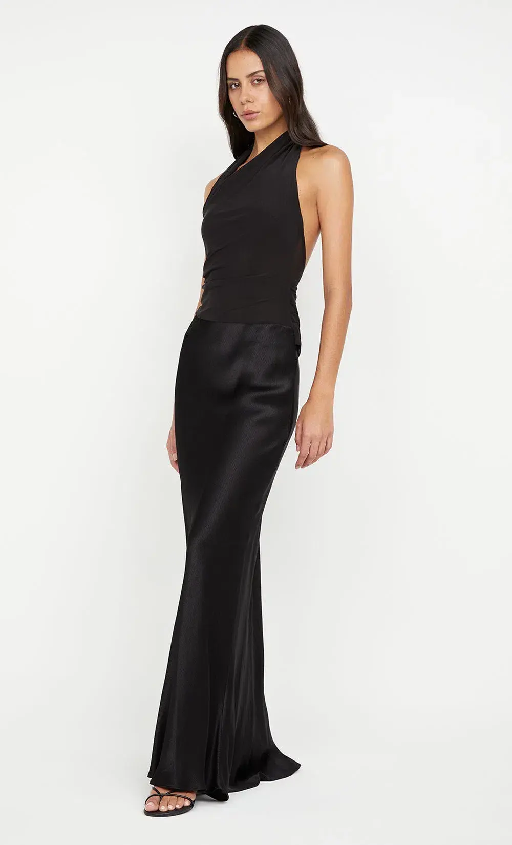 Bec & Bridge Ida Halter Maxi Dress Black Size Us 4 / Size Au 8 for rent on The Volte - main image