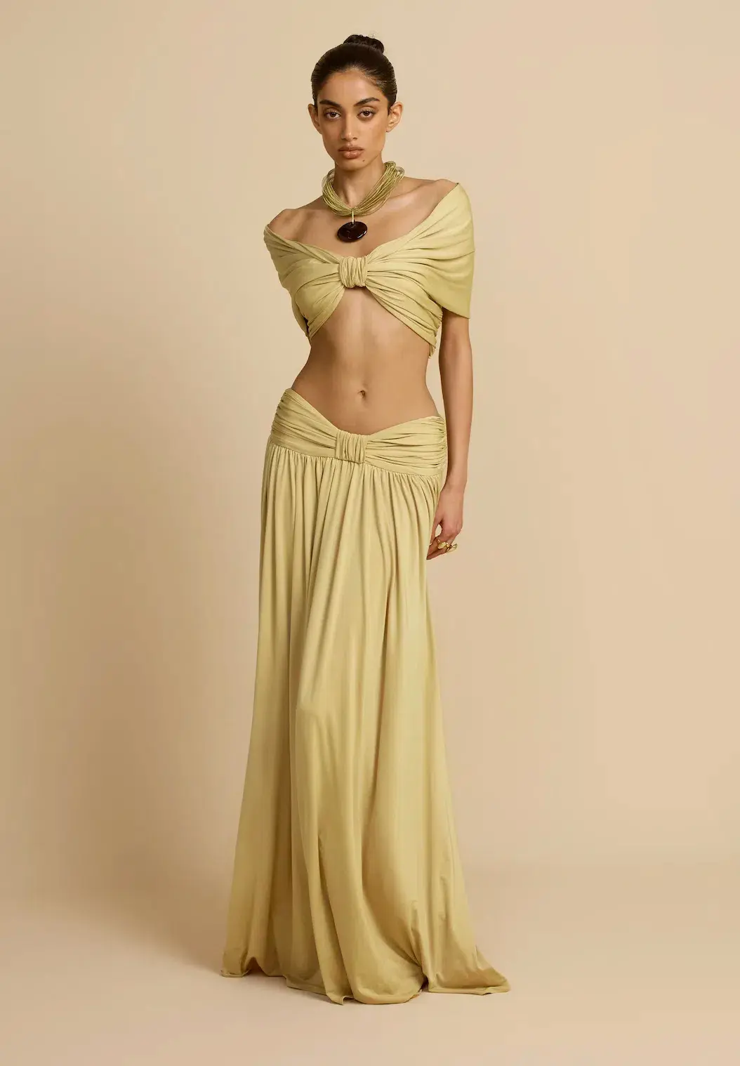 Arcina Ori Alessia Top and Skirt Yellow Size XS / AU 6 for rent on The Volte - main image