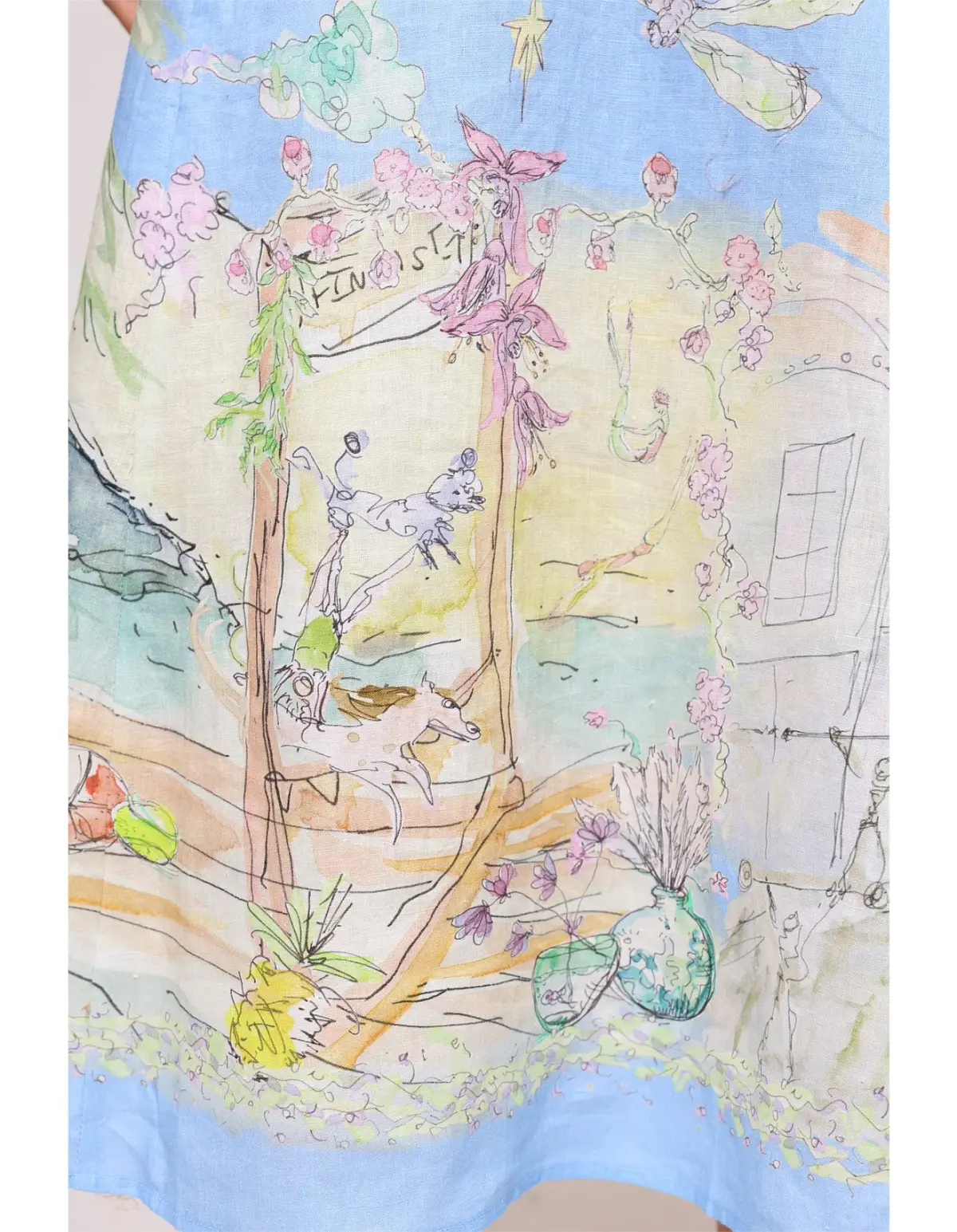 Alemias Anouk Midi Dress Multi Size 8 - Image 3