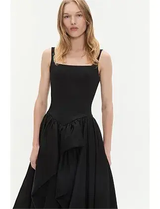 Aje Alani Gown Black Size Au 12 for rent on The Volte - main image