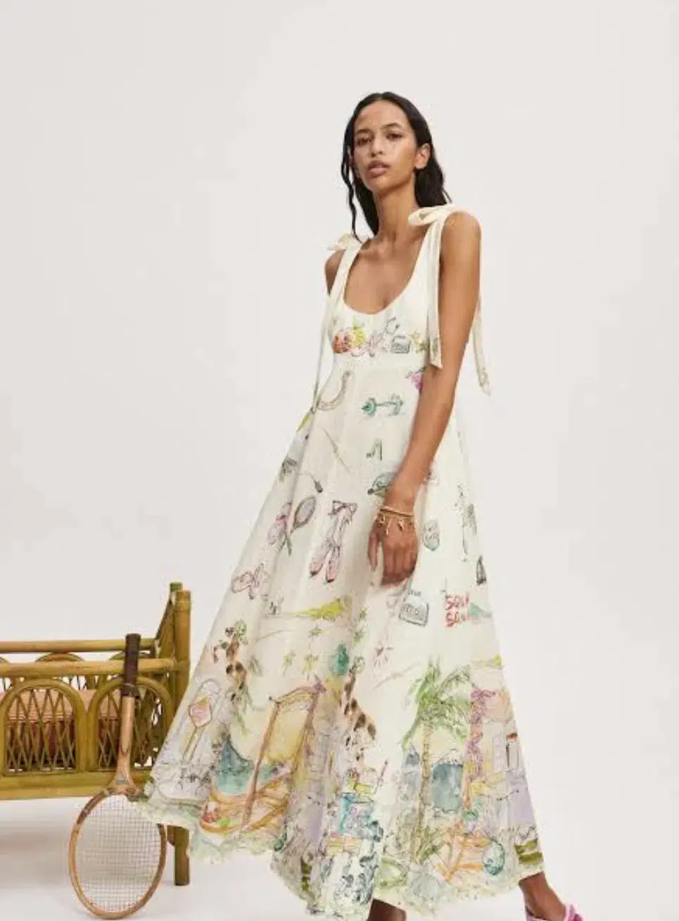 Alemais Anouk Ballet Sundress Print Size 10 for rent on The Volte - main image