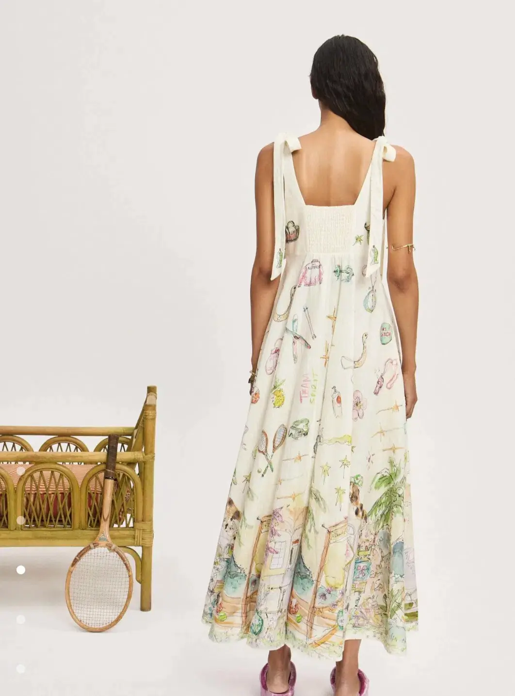 Alemais Anouk Ballet Sundress Print Size 10 for rent on The Volte - main image