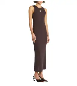 Sass & Bide Detour Rib Maxi Dress Chocolate Size 8/XS for rent on The Volte - image 2