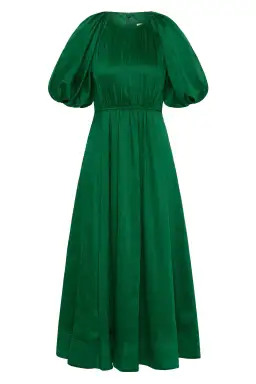 Aje Alma Midi Dress Emerald Sapphire Size 8 for rent on The Volte - image 4