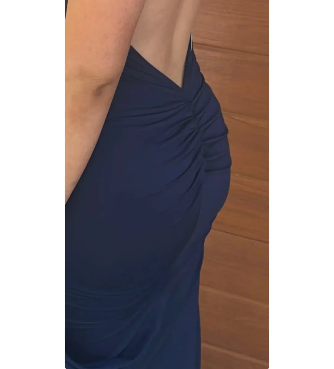 Amy Taylor Custom Gown Navy Custom Size 8/S for rent on The Volte - main image