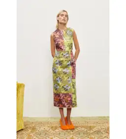 Alemais Adriana Jacquard Midi Gown Multi Floral Size AU 12 for rent on The Volte - image 1