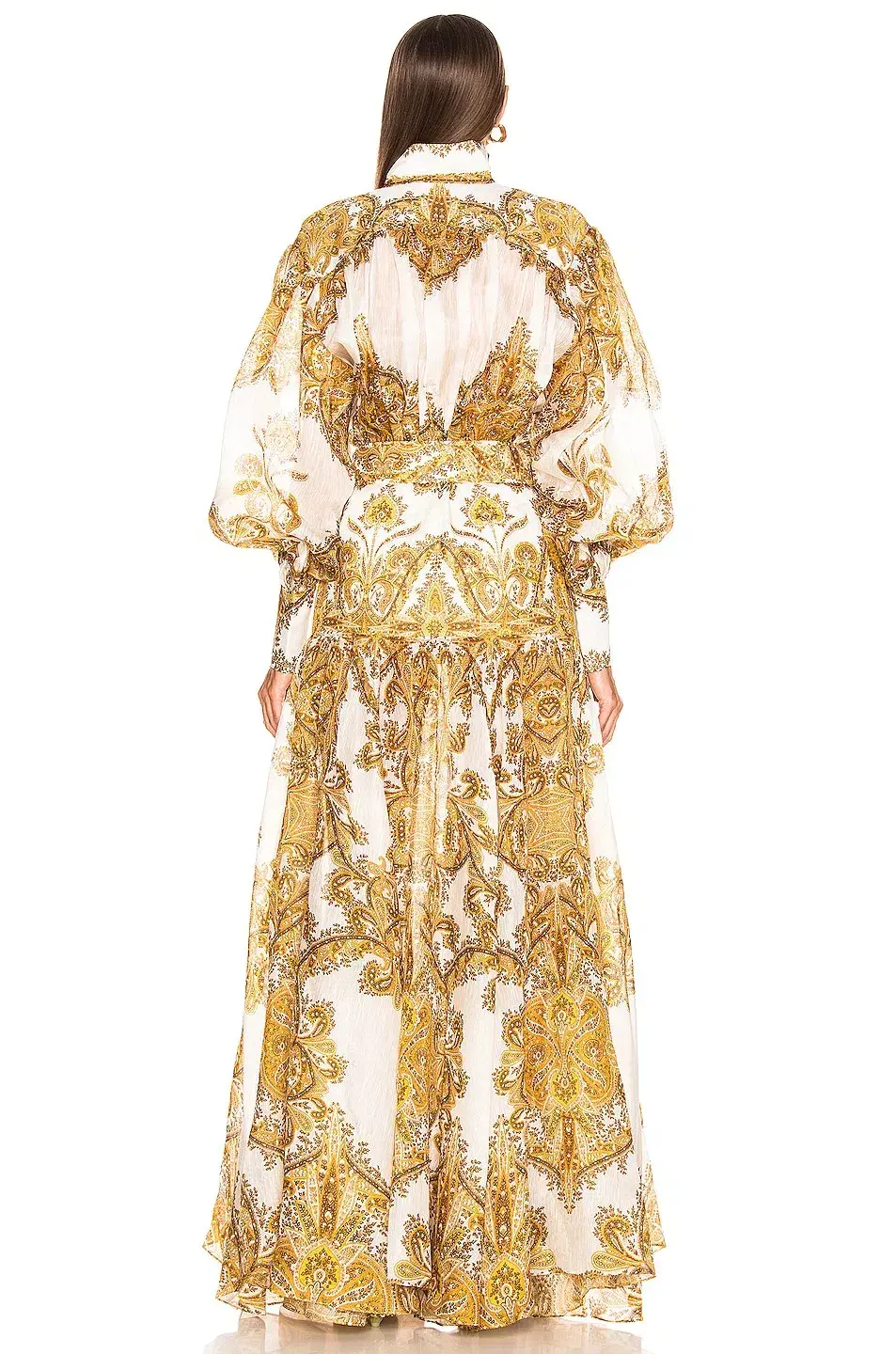 Zimmermann Zippy Billow Dress Golden Paisley Size 3 / AU 14 for rent on The Volte - main image