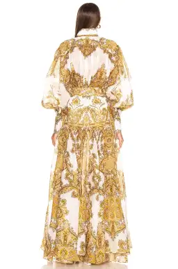 Zimmermann Zippy Billow Dress Golden Paisley Size 3 / AU 14 for rent on The Volte - image 3